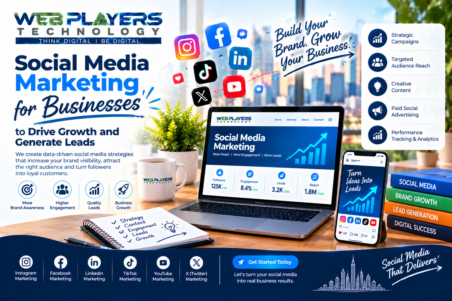 Social Media Marketing for Businesses to Drive Growth and Generate Leads